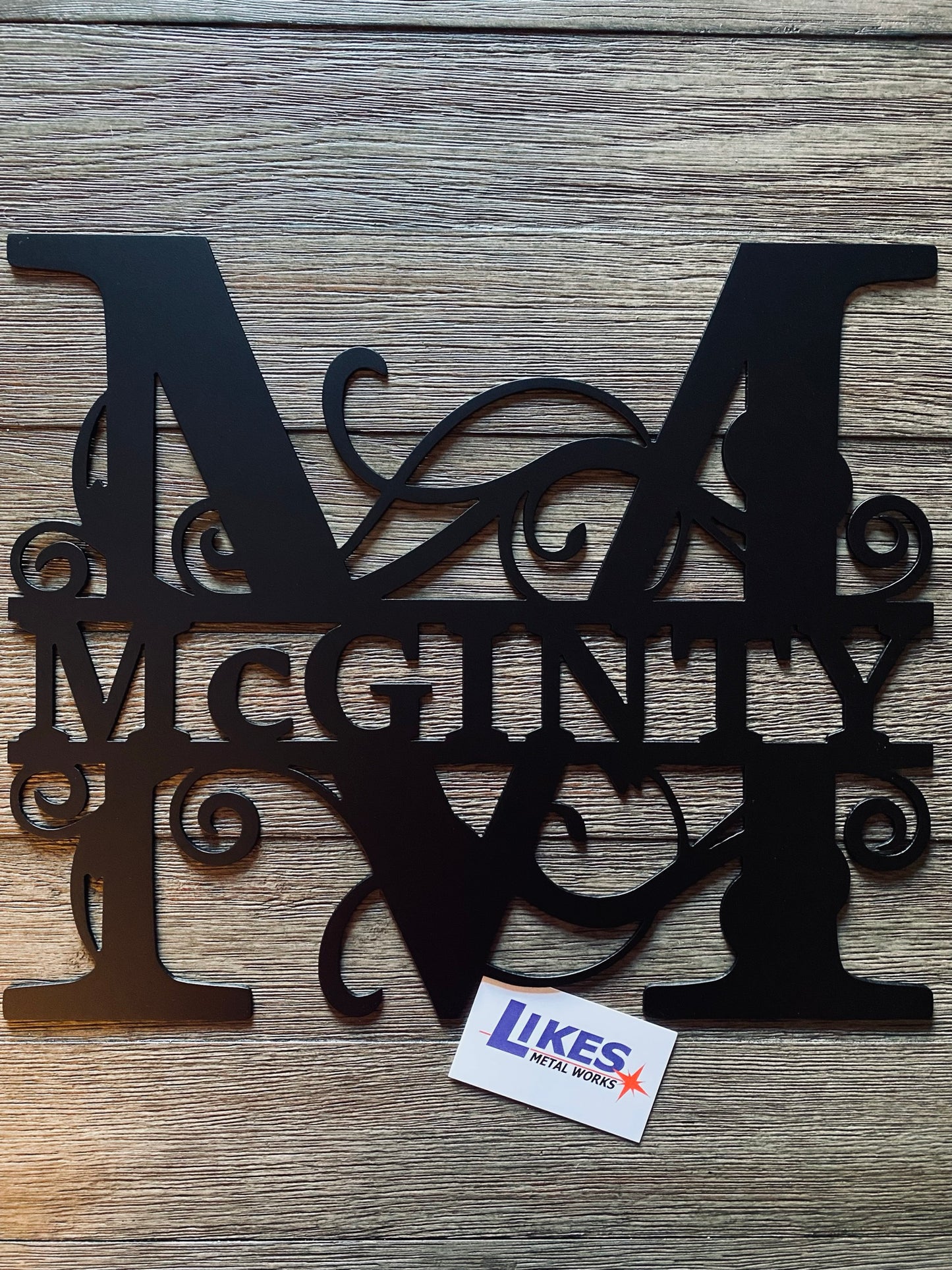 Split Letter Monogram