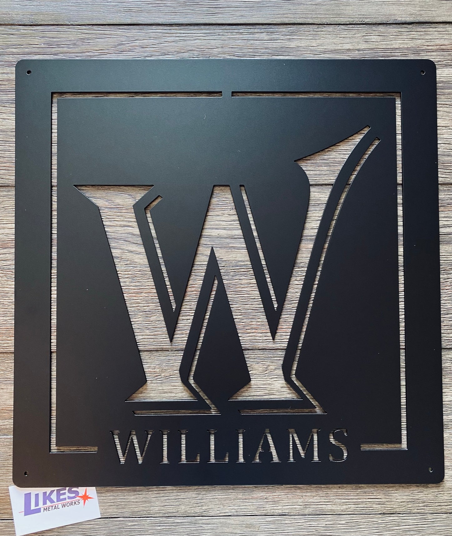 Square Monogram with Last Name