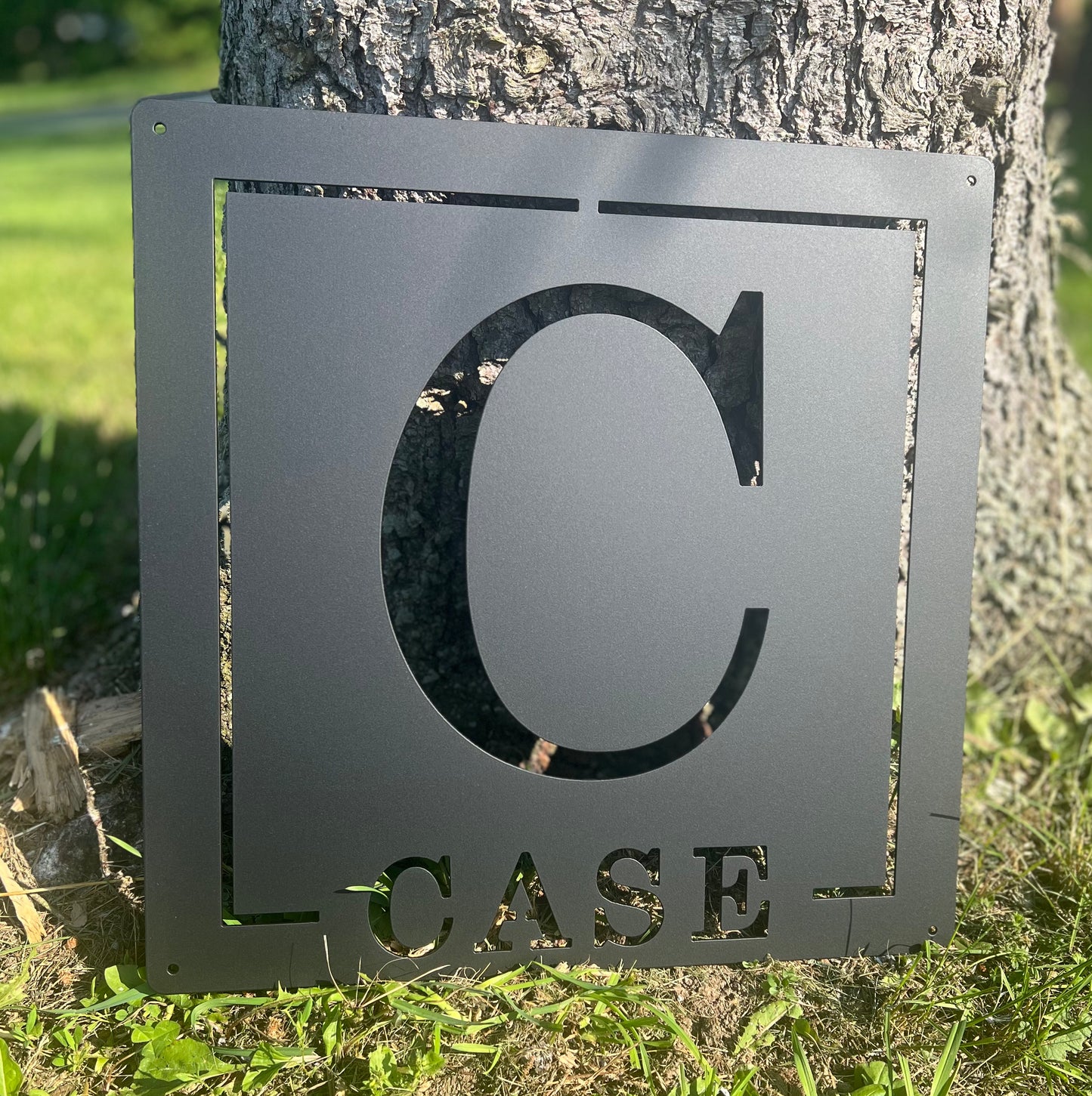 Square Monogram with Last Name