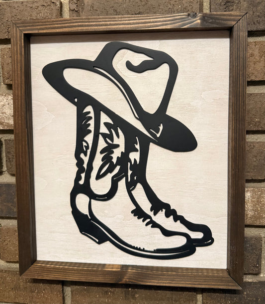 Cowboy boots & hat MINI