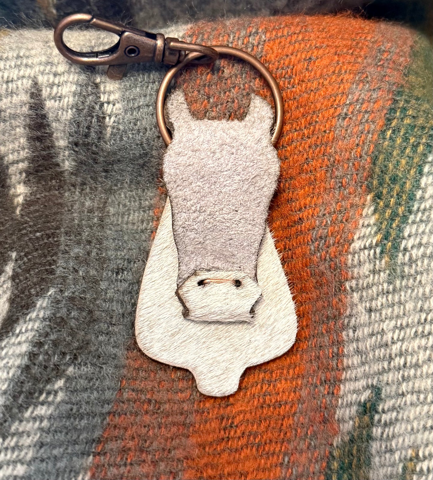 Leather Horse Keychain