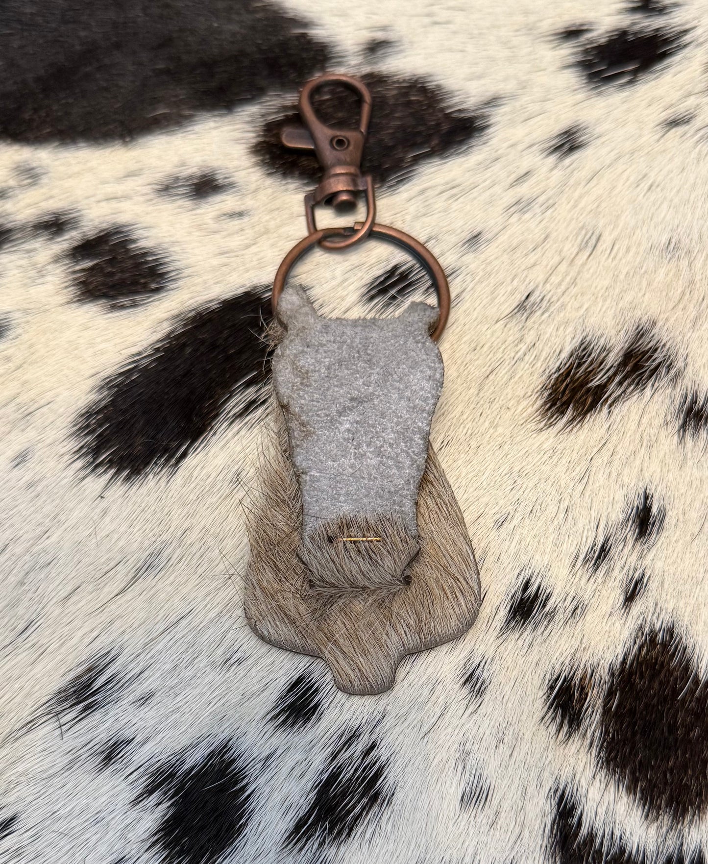 Leather Horse Keychain