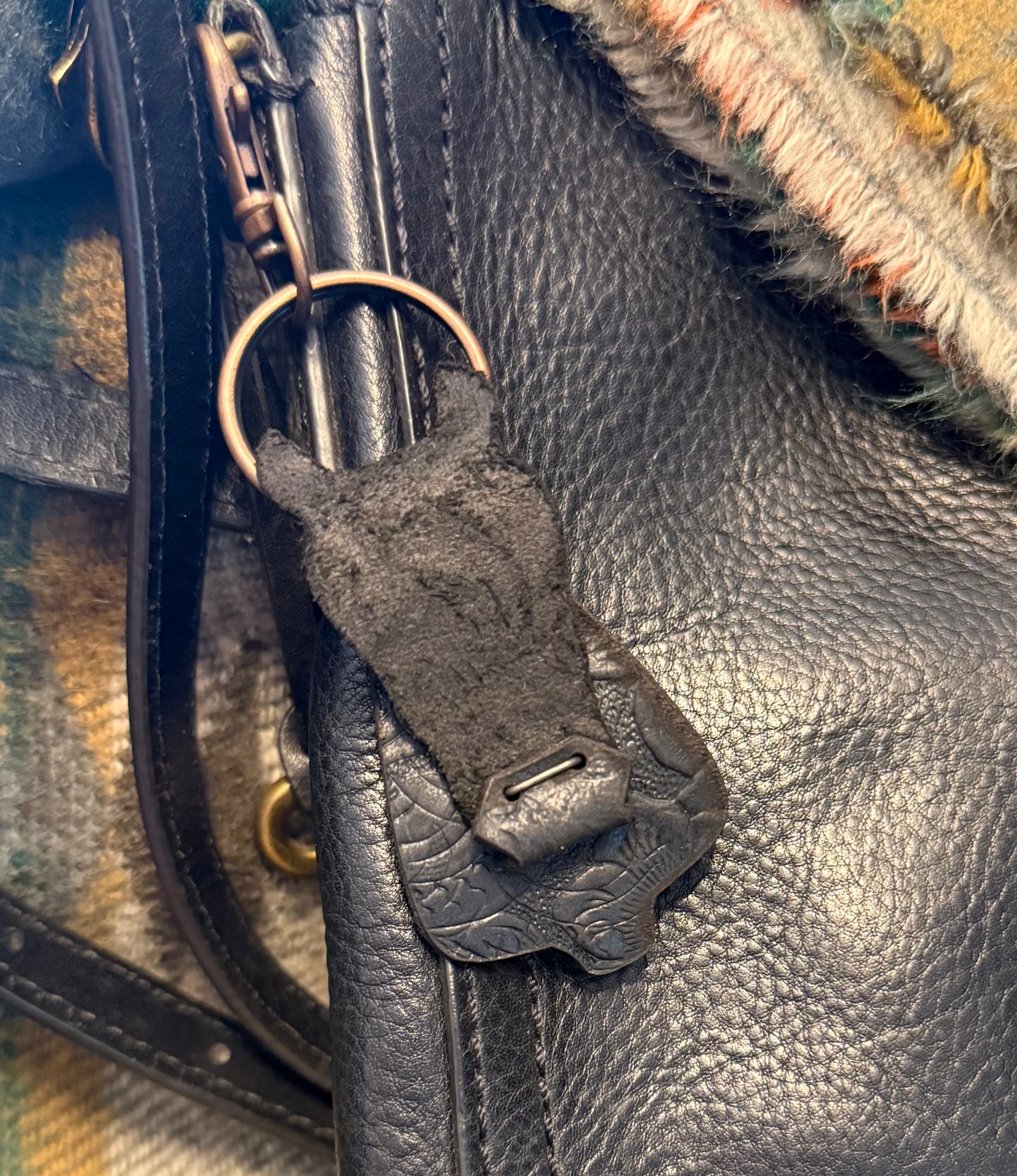 Leather Horse Keychain