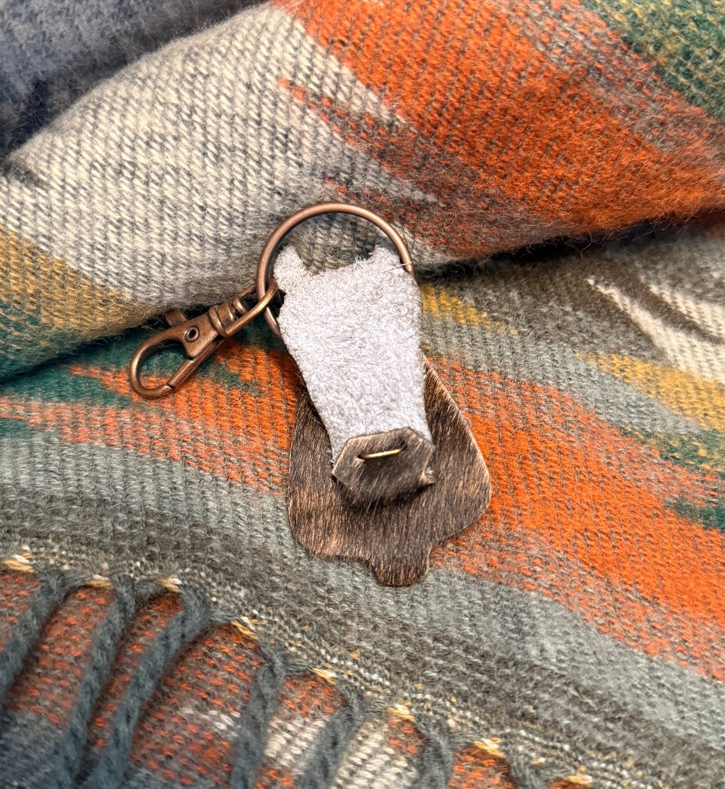 Leather Horse Keychain