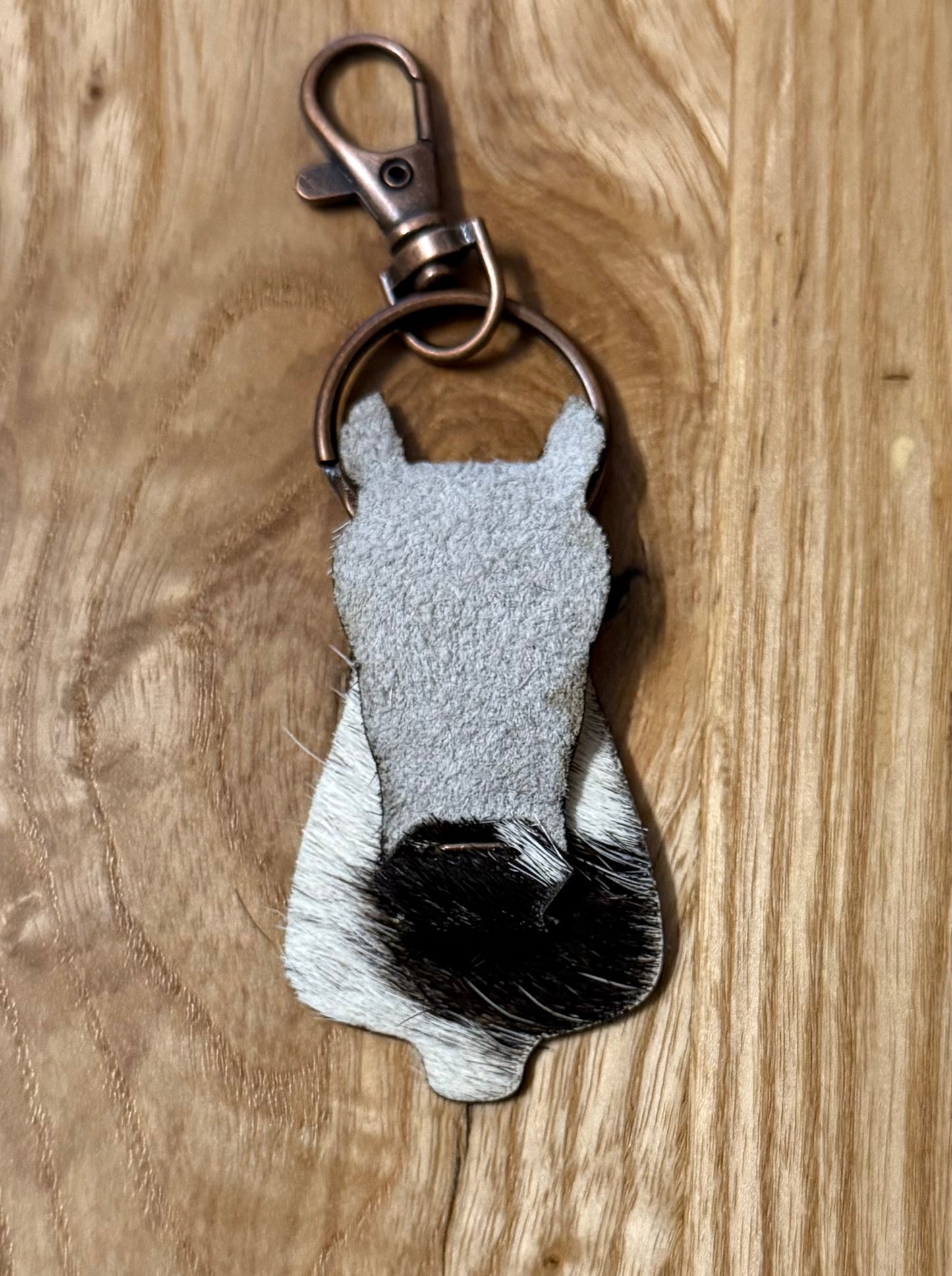 Leather Horse Keychain