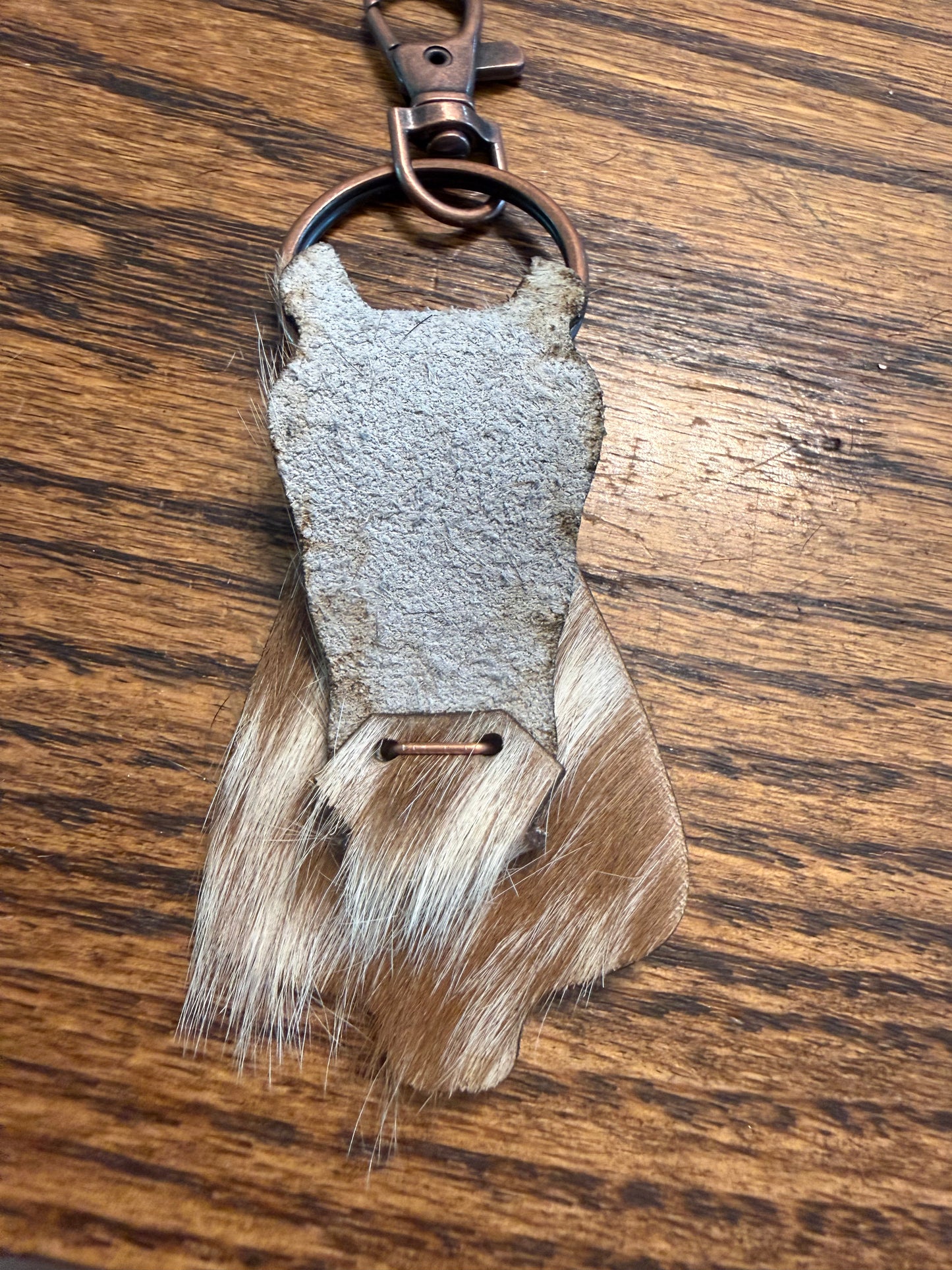 Leather Horse Keychain