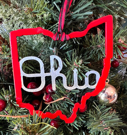 Script Ohio Ornament