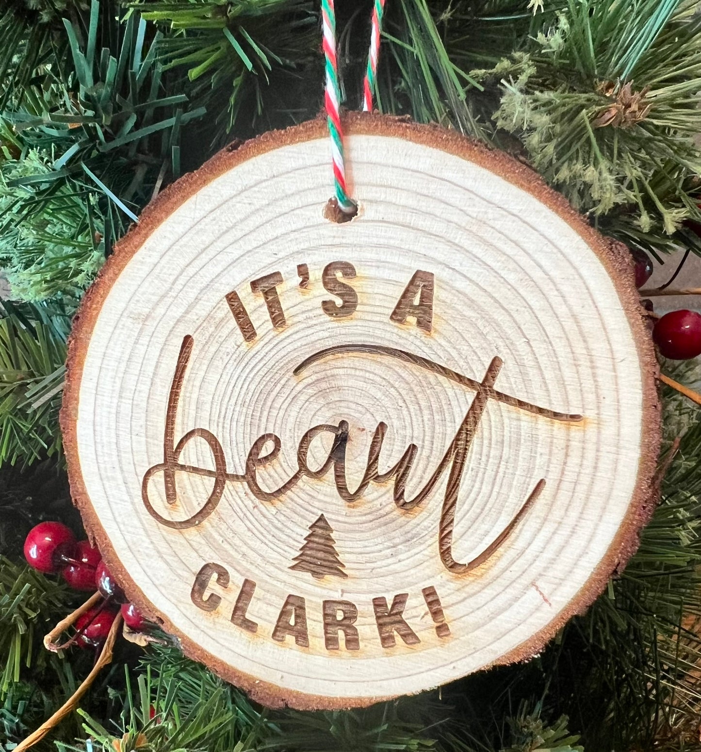 Christmas Vacation Wood Slice