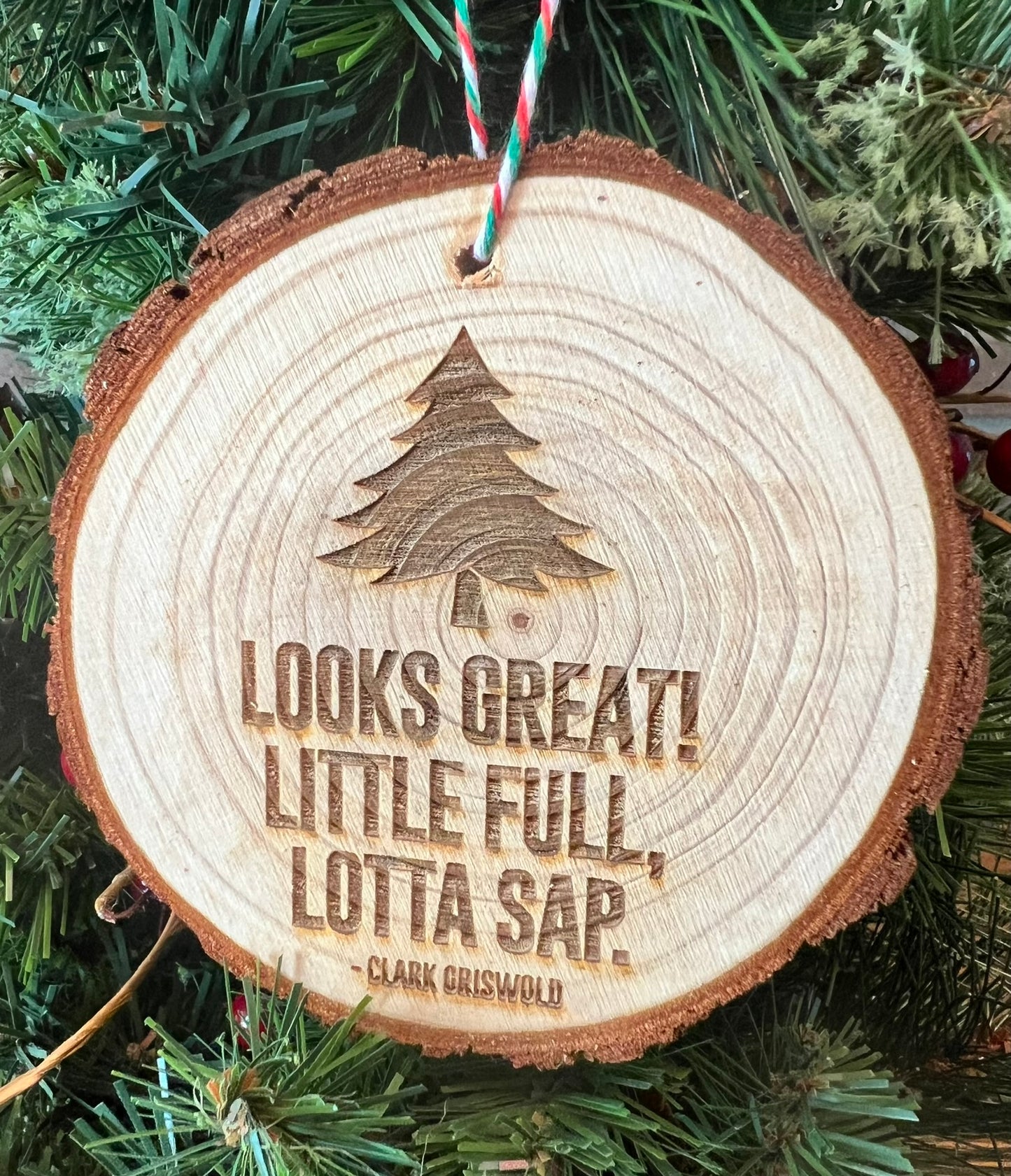 Christmas Vacation Wood Slice